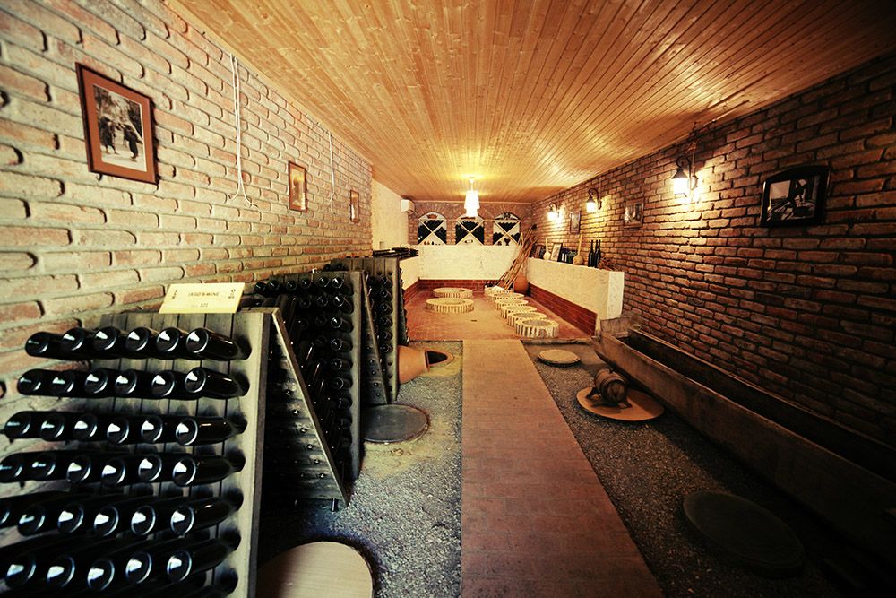 The cellar at Iago winery in Georgia 