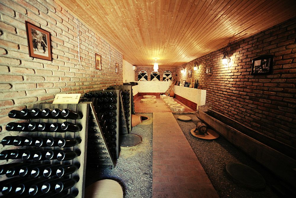 The cellar at Iago Winery. 