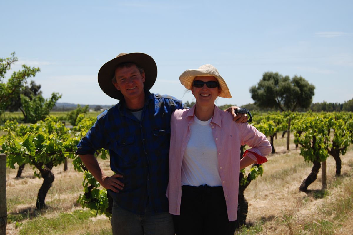 Wayne Ahrens and Suzi Hilder from Smallfry Wines