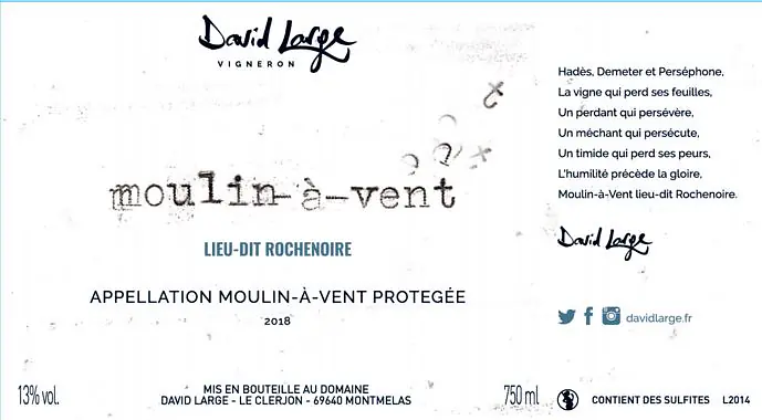 Moulin-à-Vent lieu-dit Rochenoire - Master