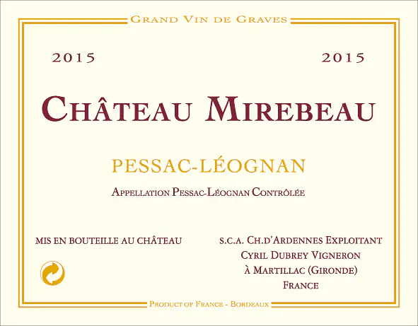 Château Mirebeau - Master