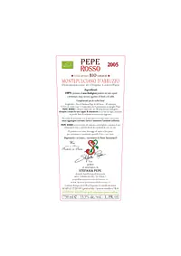 PEPE   ROSSO - Master