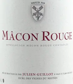 Mâcon rouge - Master