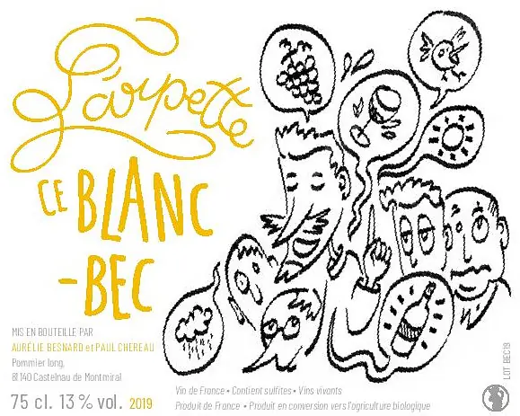 l'arpette ce Blanc Bec - Master