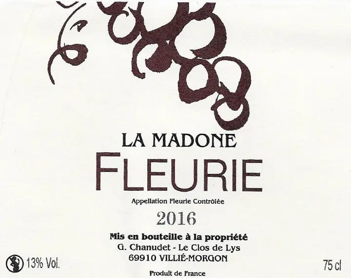 Fleurie - La Madone - Master