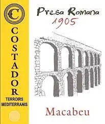 Presa Romana Vinyes Velles - Macabeu 1905 - Master