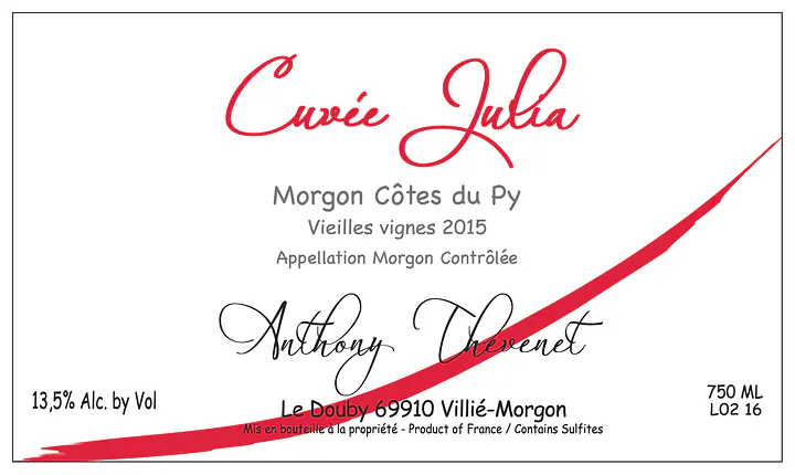 Morgon Côte du Py, Cuvée Julia - Master