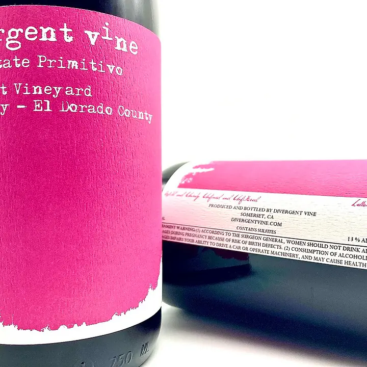 Divergent vine 'Gold Dust Vineyard' Fair Play, Primitivo - Master