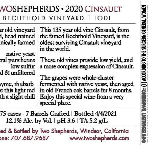 Cinsault Ancient Vine - Master