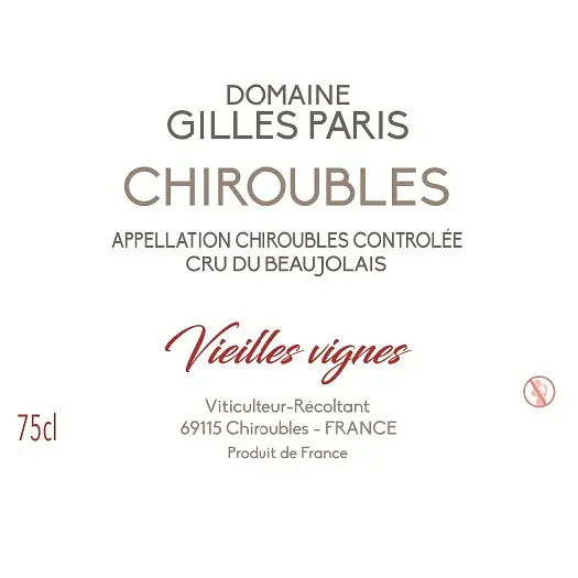 CHIROUBLES VIEILLES VIGNES - Master