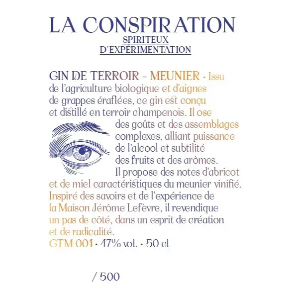 Gins "Terroir Meunier" - La Conspiration - Master