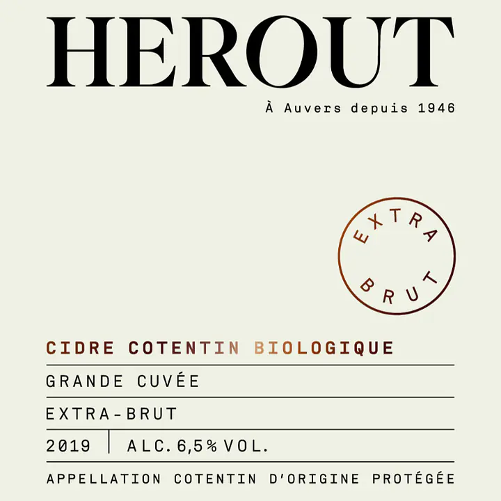 GRANDE CUVÉE - Cidre COTENTIN AOC bio (extra brut) - Master