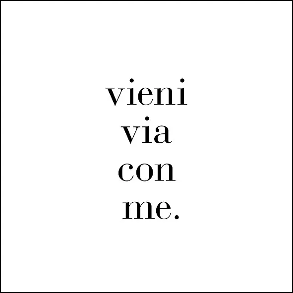 VIENI VIA CON ME - Master