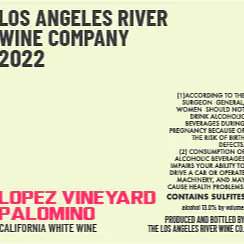 LOS ANGELES RIVER WINE COMPANY LOPEZ PALOMINO - Master