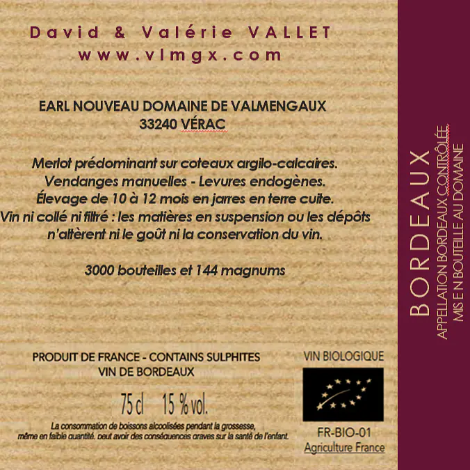 Domaine de Valmengaux - En Jarre - Master