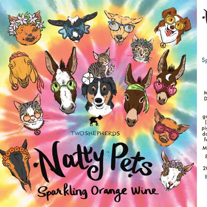 Natty Pets sparkling orange Picpoul - Master
