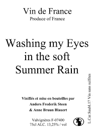 Washing my Eyes in the soft Summer Rain